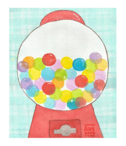 Print "Máquina de chicles"